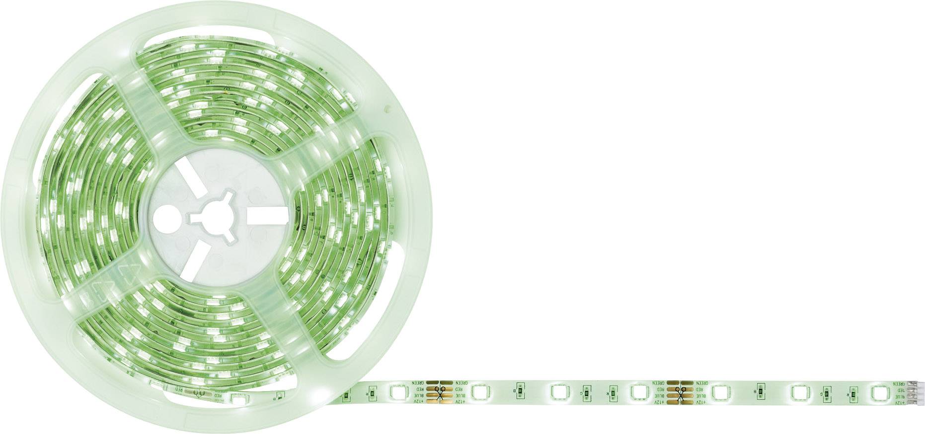 Rolka zielonej taśmy LED.