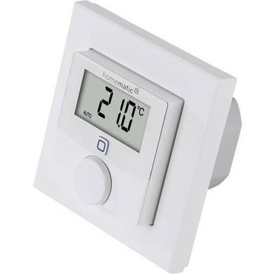 Cyfrowy regulator temperatury z wyświetlaczem pokazującym '21,0°C Auto'. Poniżej znajduje się pokrętło do ustawiania temperatury.