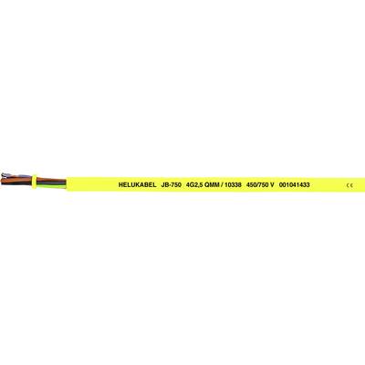 Wielożyłowy żółty kabel z napisem 'HELUKABEL 18 750 AC3 300V HAR RECYCLING DO11-02C'.