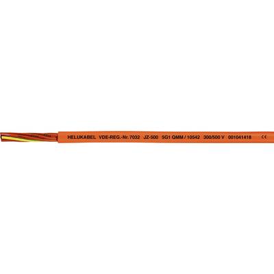 Pomarańczowy kabel z napisem 'HELUKABEL JZ-600'. Wielożyłowy kabel z widocznymi kolorowymi przewodami.