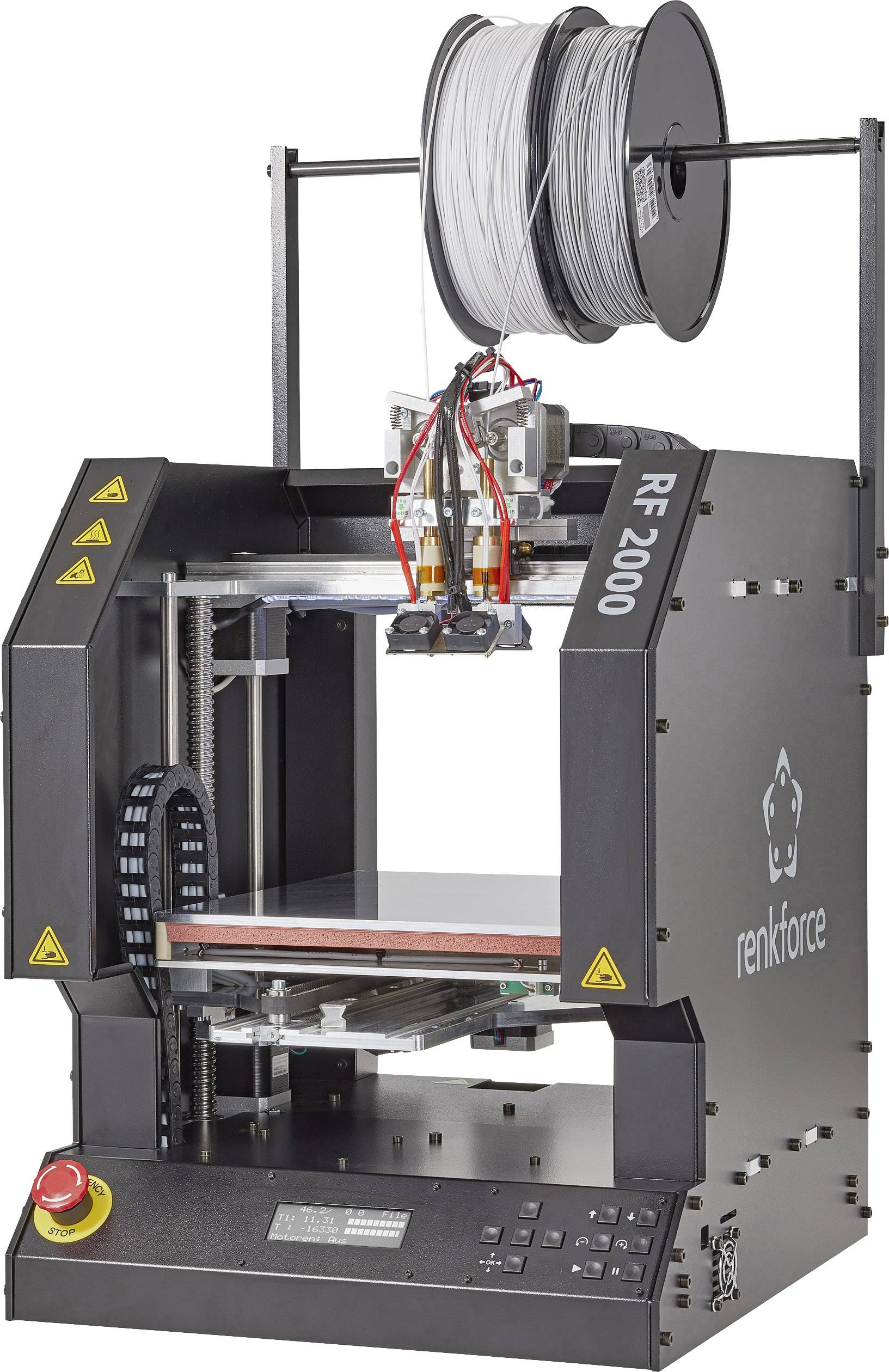 Drukarka 3D Renkforce RF2000v2 Dual 1563098 podgrzewana taca na wydruk-0