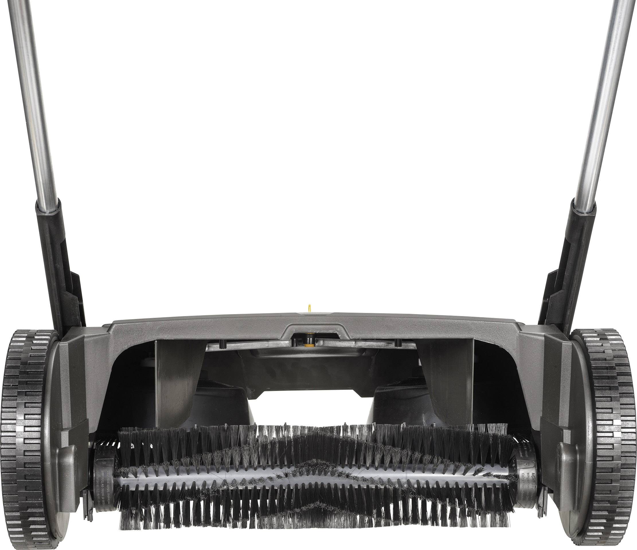 Kosiarka od spodu z obrotowymi szczotkami, odpowiednia do koszenia małych powierzchni trawnikowych. Trwałe, wytrzymałe ostrza.