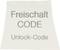 Kartka z napisem 'KOD AKTYWACYJNY' u góry i 'Unlock-Code' u dołu.