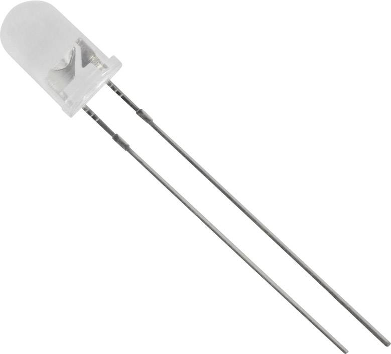 TRU COMPONENTS Dioda LED THT czerwony okrągły 5 mm 1150 mcd 20 °, 25 ° 20 mA