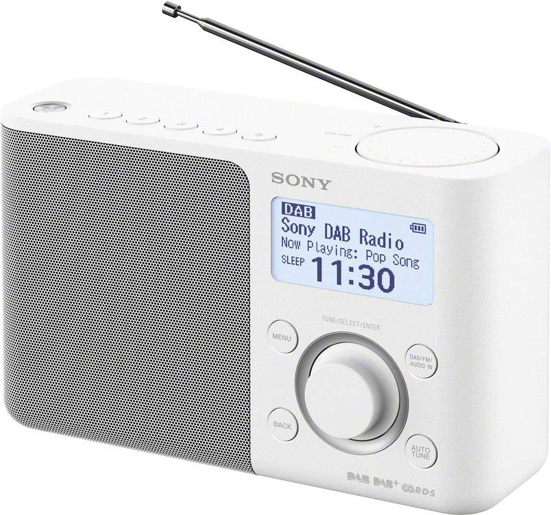 Radio przenośne Sony XDR-S61D DAB+, fale metrowe (VHF)  biały-2
