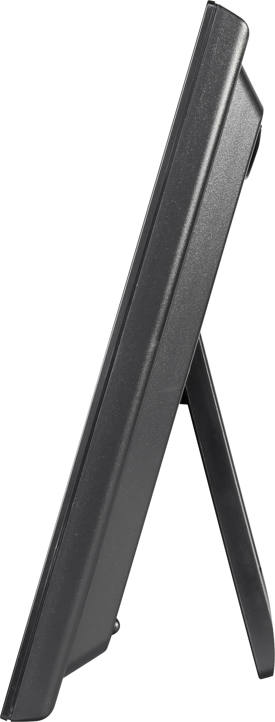 Настінний годинник Eurochron EFWU Jumbo 100 з радіокеруванням, 370 мм x 230 мм x 30 мм, чорний