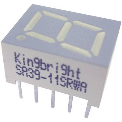 Wyświetlacz diodowy LED Kingbright SC39-11EWA 10mm