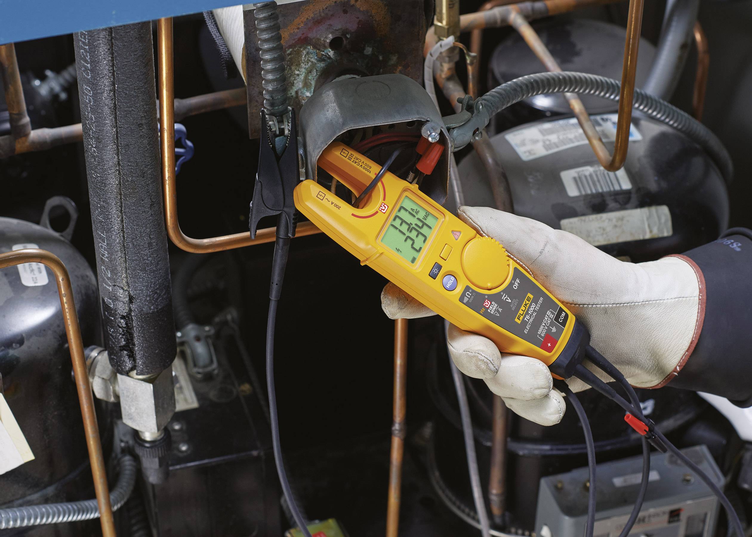 Fluke T6-1000/EU Multimetr, Tester elektryczny cyfrowy CAT III 1000 V, CAT IV 600 V Wyświetlane liczby: 2000-7