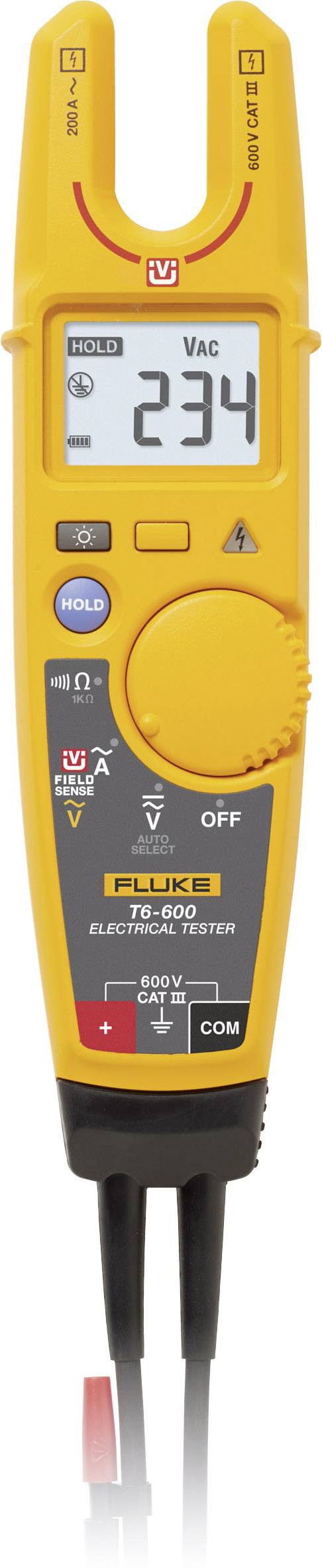 Мультиметр Fluke T6-600/EU, цифровий електричний тестер CAT III 600 В. Відображається в цифрах: 2000.