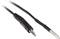 Czarny kabel audio z wtyczką 3,5 mm i metalowym zakończeniem sondy, odpowiedni do zastosowań w czujnikach temperatury lub pomiarach.