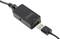 Czarny adapter USB do Ethernet z napisem 'DigiTUS RX'. Wtyk USB jest podłączony do adaptera.
