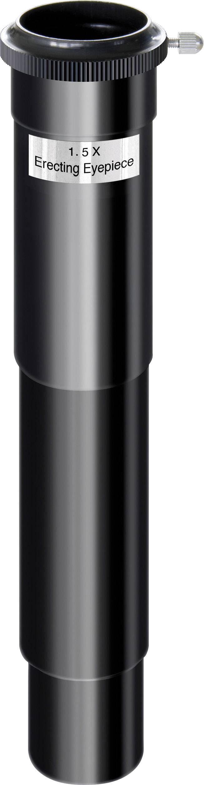 Okular 1,5x w prostej projekcji, w cylindrycznym, czarnym kształcie. Służy do odwracania obrazu podczas obserwacji przez teleskop.