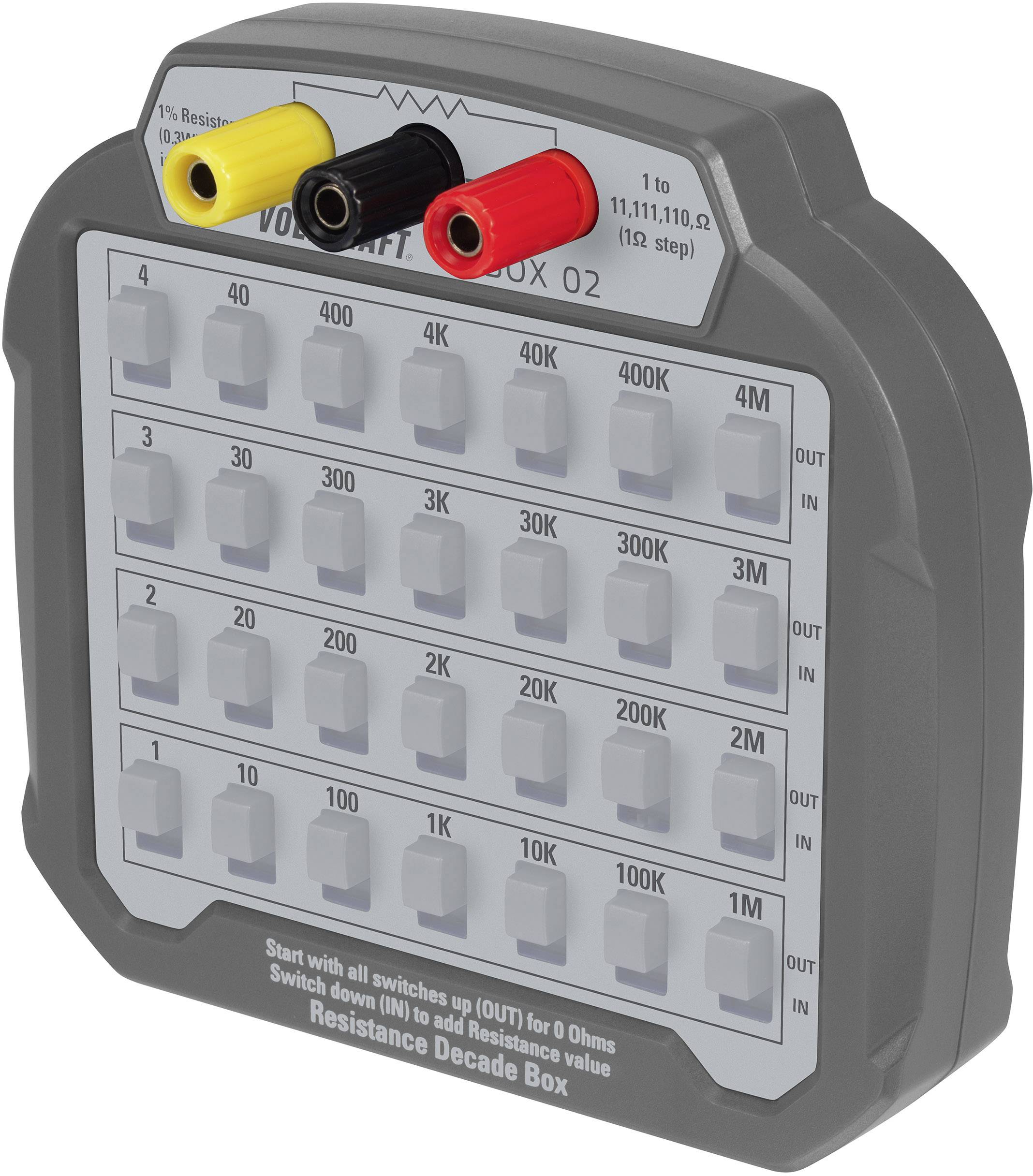 Вимірювальна декада VOLTCRAFT R-BOX 02 від 1 до 10 MΩ 60 В/DC