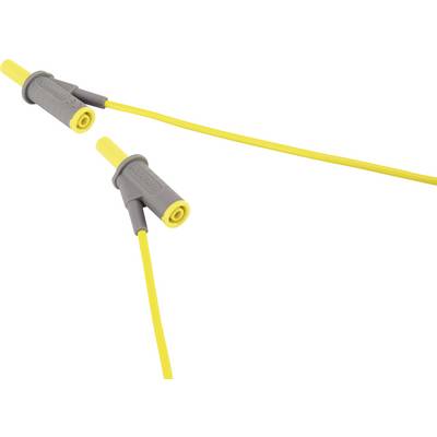 Dwa szare złącza z żółtymi kablami biegnącymi w różnych kierunkach. Adaptery do łączenia urządzeń elektrycznych.