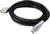 Czarny kabel HDMI z srebrnymi złączami, zwinięty w rolkę. Służy do przesyłania danych audio i wideo między urządzeniami.