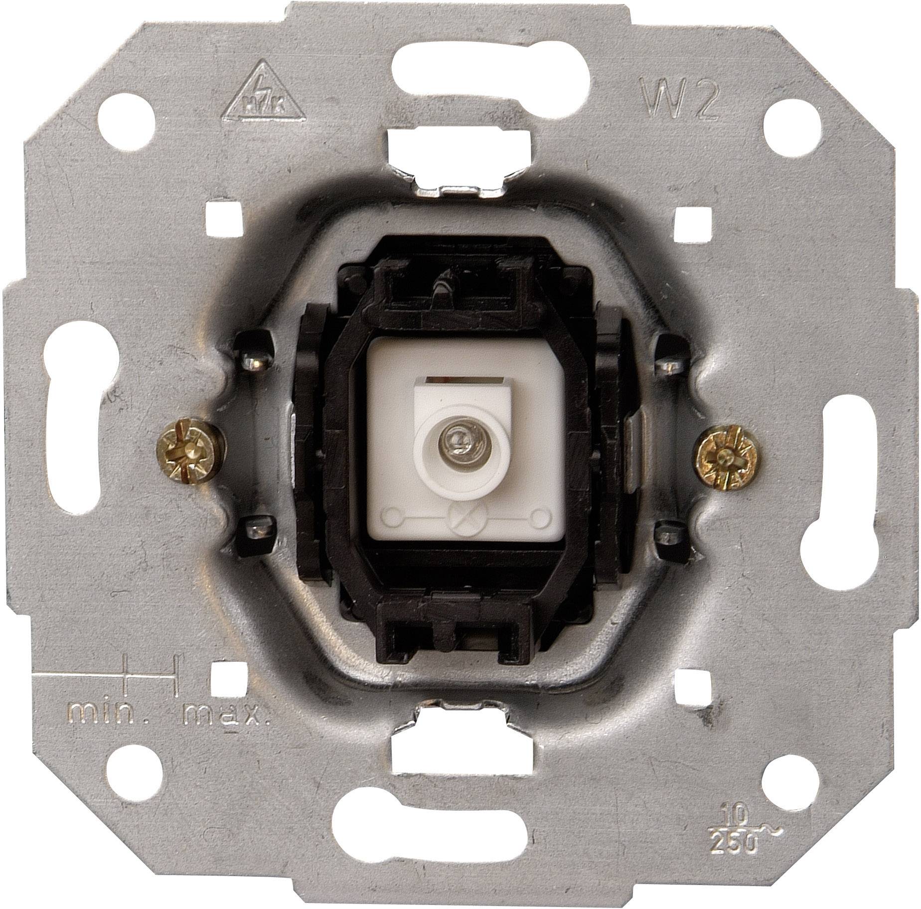 Kopp 1 шт. Кнопковий вимикач, сходовий вимикач HK05, HK 07 алюміній 504600007 1 шт.