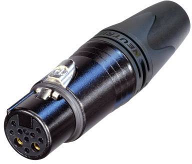 Роз'єм XLR Neutrik NC10FXX-14-B чоловічий, прямий Кількість контактів: 10 Чорний 1 шт.