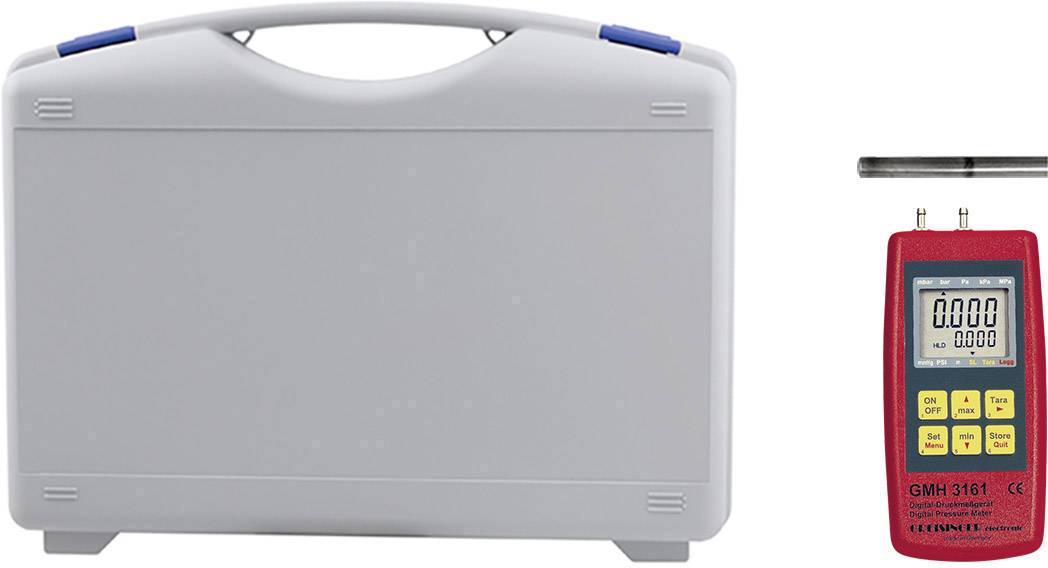 Манометр Greisinger GMH3161-13-WPD5 604192, -0,1 - 2 бар, від -25 до +50°C, від 0 до +95% відносної вологості (без конденсації), I