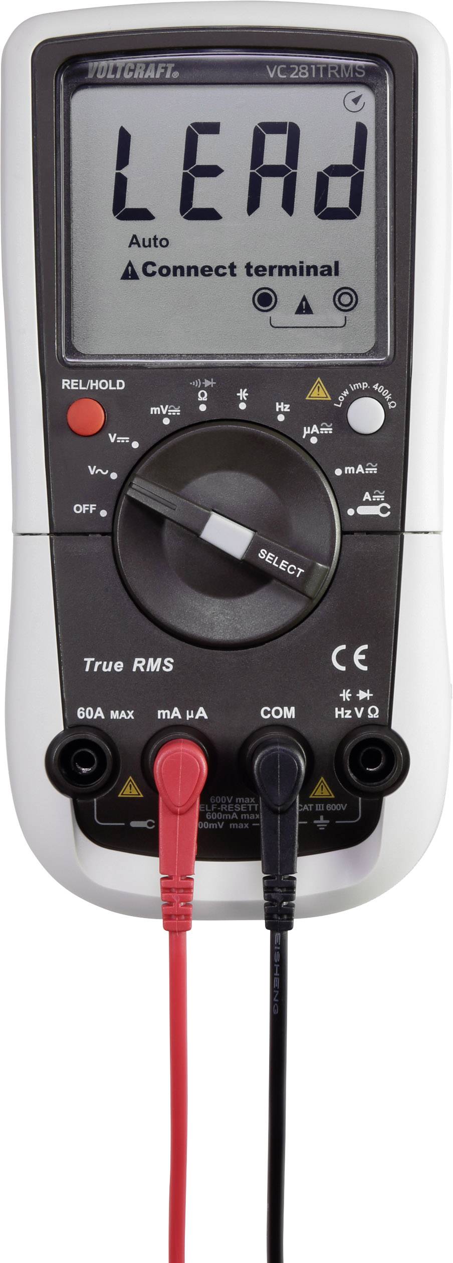 Multimetr cyfrowy VOLTCRAFT VC281 VC-8235915, CAT III 600 V, AC/DC, kalibracja fabryczna (bez certyfikatu)-17