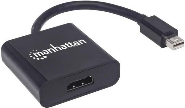 adapter Mini DisplayPort Manhattan Aktiver Mini-DisplayPort-Stecker auf HDMI-Buchse Adapter 4K@60Hz 152570, 15.00 cm
