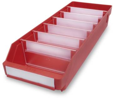 Stemo 443817 ESD Полиця-коробка для харчових продуктів (Д x Ш x В) 180 x 180 x 95 мм червона 20 шт.