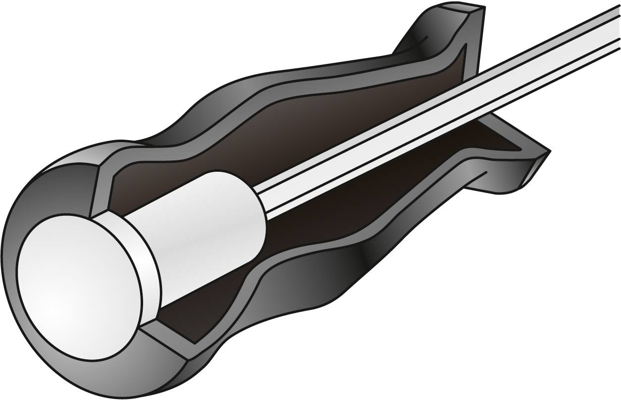 Przekrój mechanycznego kołka rozporowego ze śrubą gwintowaną i tulejką, zakotwionego w ścianie.