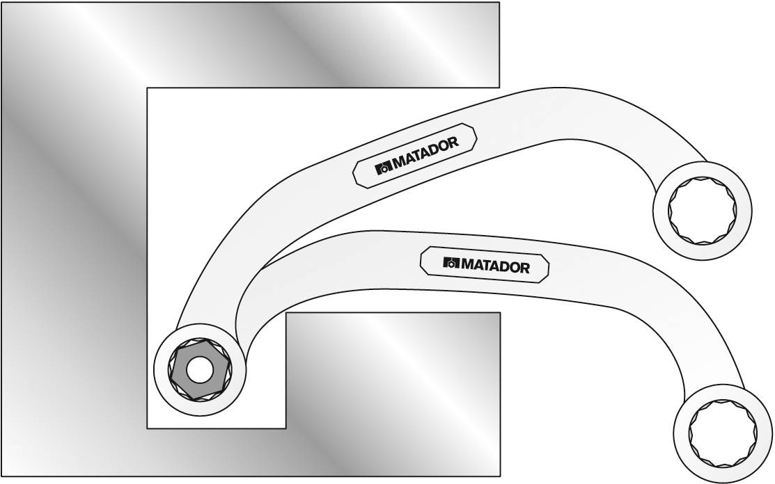 Matador Schraubwerkzeuge 01881416 Ключ для стартера Розмір гайкового ключа (метричний) (тільки для назви) 14 - 16 мм