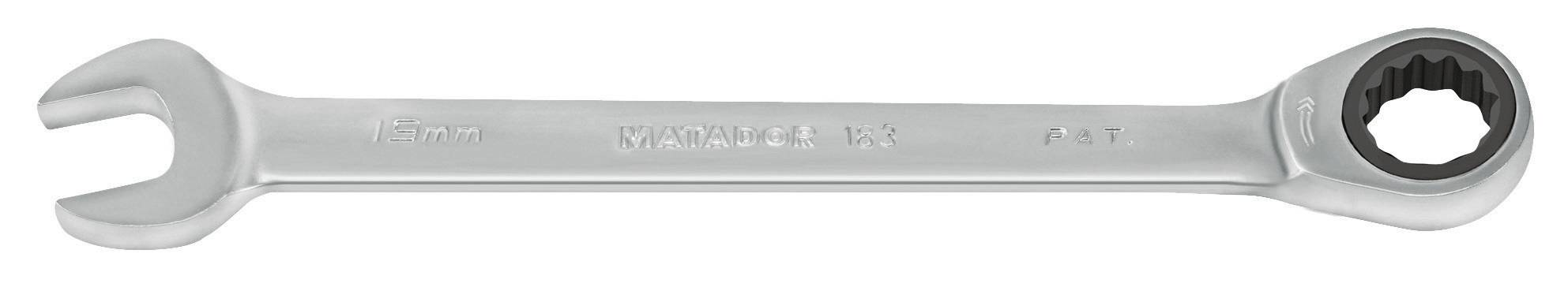 Klucz widełkowy metalowy, 17 mm, do konserwacji lub naprawy maszyn.