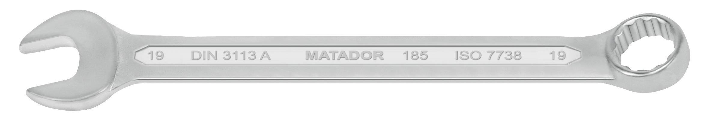 Рожковий ключ Matador 01850190 Розмір ключа (метрична система) (лише для назви) 19 мм