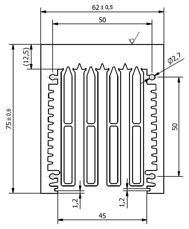Fischer Elektronik 10015838 LA 6 150 AL Профільований радіатор 0,3 K/Вт (Д x Ш x В) 150 x 75 x 62 мм