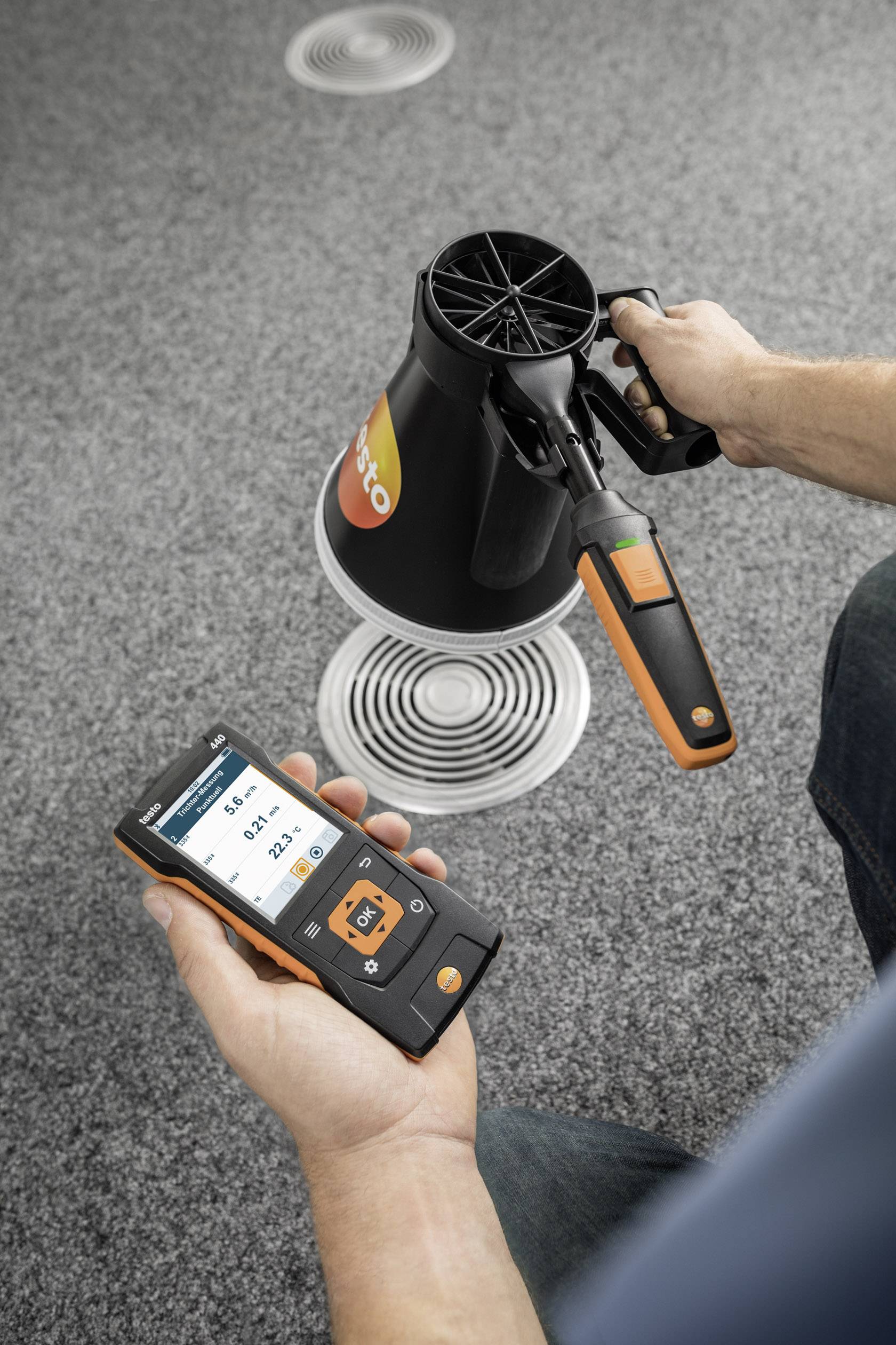 Крильчатий зонд (Ø 100 мм) з технологією Bluetooth, з датчиком температури testo 0635 9431