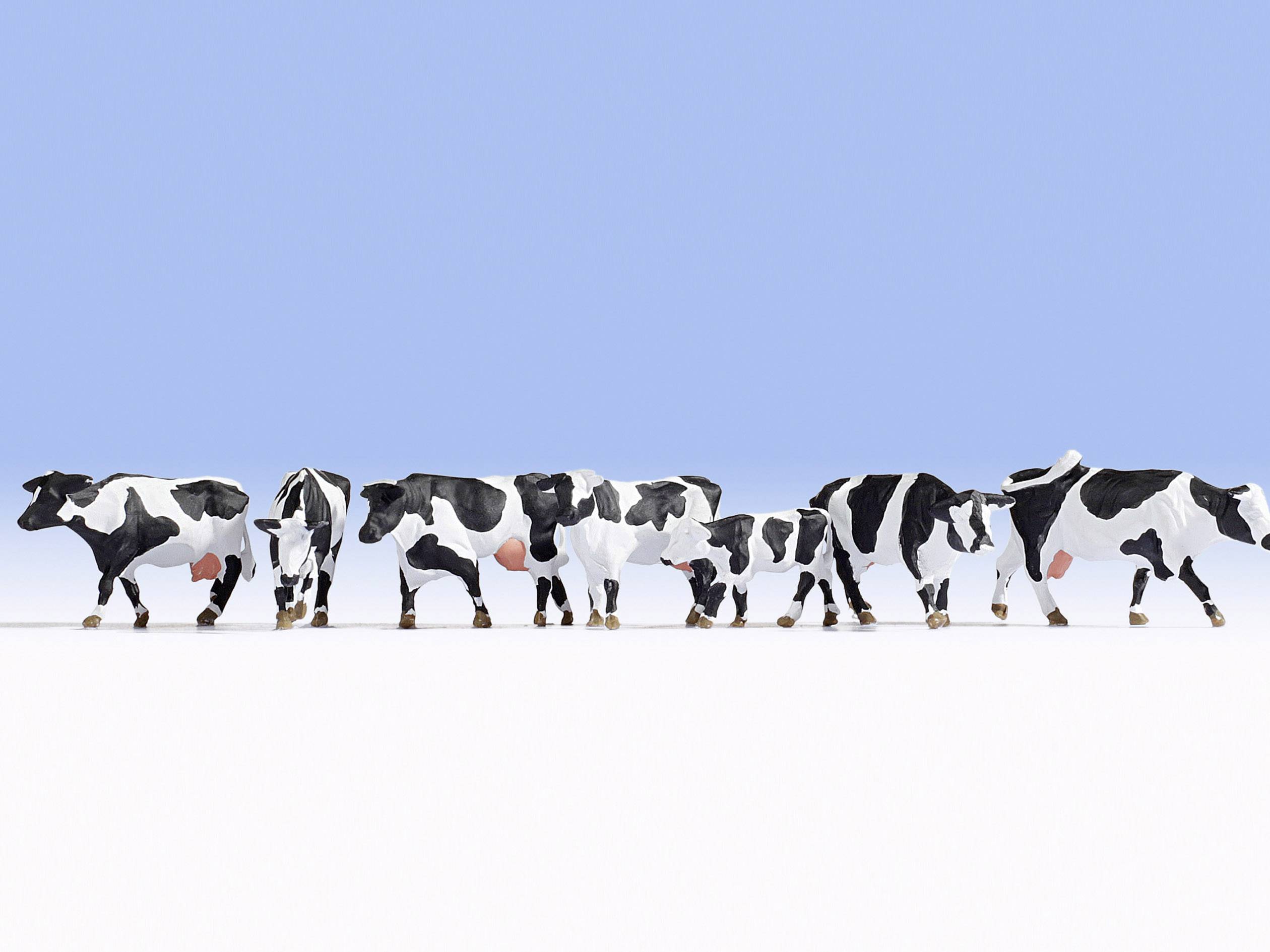 NOCH H0 Чорно-білі корови, намальовані, стоять