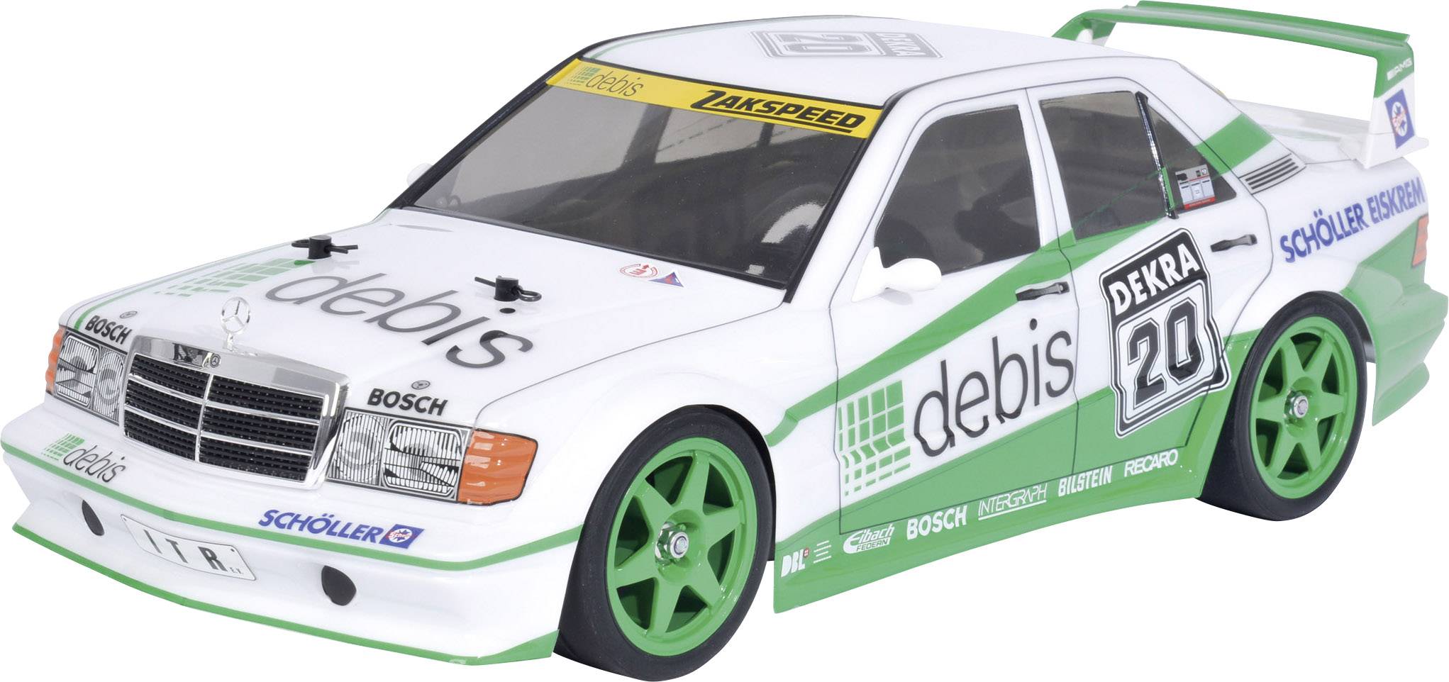 Tamiya TT-01E Mercedes Benz 190E debis Zakspeed Szczotkowy 1