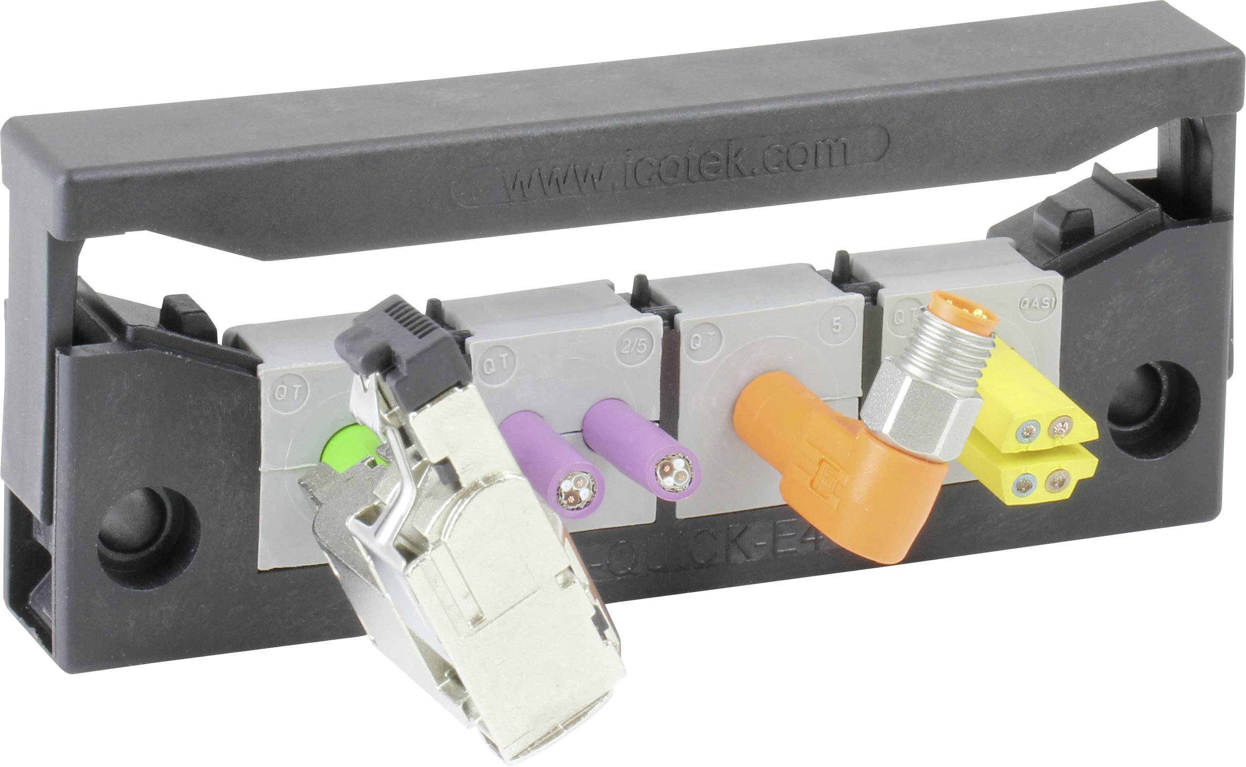 Icotek 42423 KEL-QUICK E4 кабельний сальник, (Д x Ш x В) 120 x 38 x 17 мм, поліамід, 1 шт.