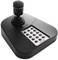 Czarny joystick z klawiaturą numeryczną, prawdopodobnie przeznaczony do sterowania kamerami wideo lub podobnymi urządzeniami.