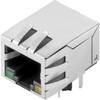 Weidmüller RJ45G1 R1D 3.3EG/Y TY złącze żeńskie do wbudowania poziomego RJ45 Weidmüller RJ45G1 R1D 3.3EG/Y TY 2544510000 złącze żeńskie do wbudowania poziomego Ilość pinów 10 srebrny, czarny 120 szt.