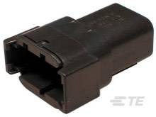 Корпус штекерного роз'єму TE Connectivity для кабелю DTM Кількість контактів 8 DTM04-08PB 1 шт.