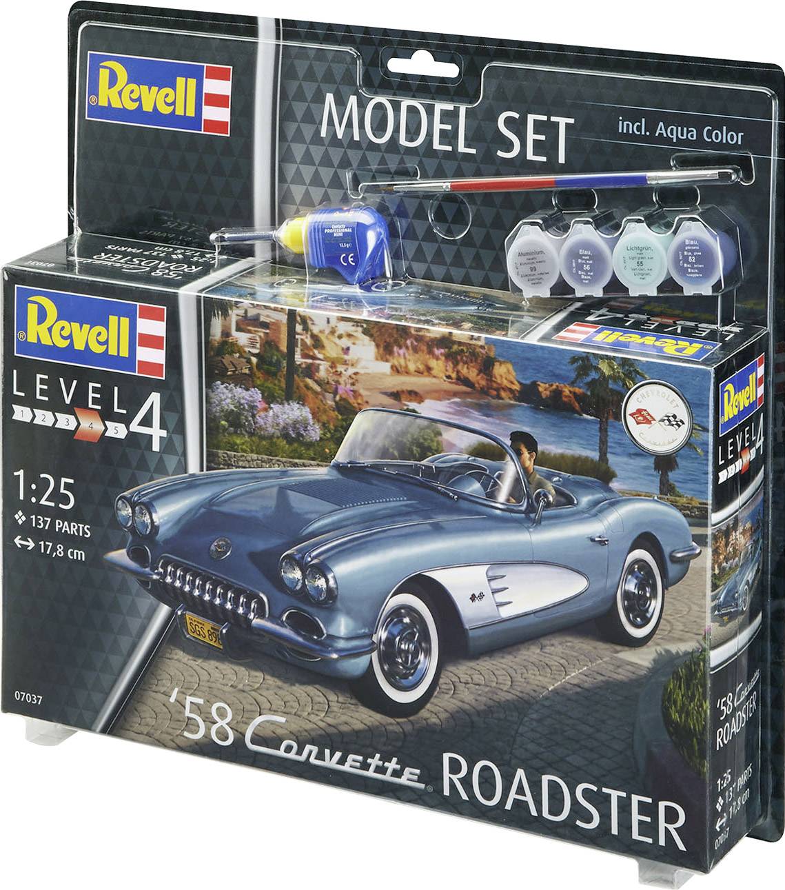 Zestawy samochodowe Revell 58 Corvette Roadster 67037 1:25