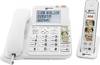 Geemarc AMPLIDECT COMBI-PHOTO 295 Telefon przewodowy dla seniorów Automatyczna sekretarka, przycisk do aparatu podświetlany biały