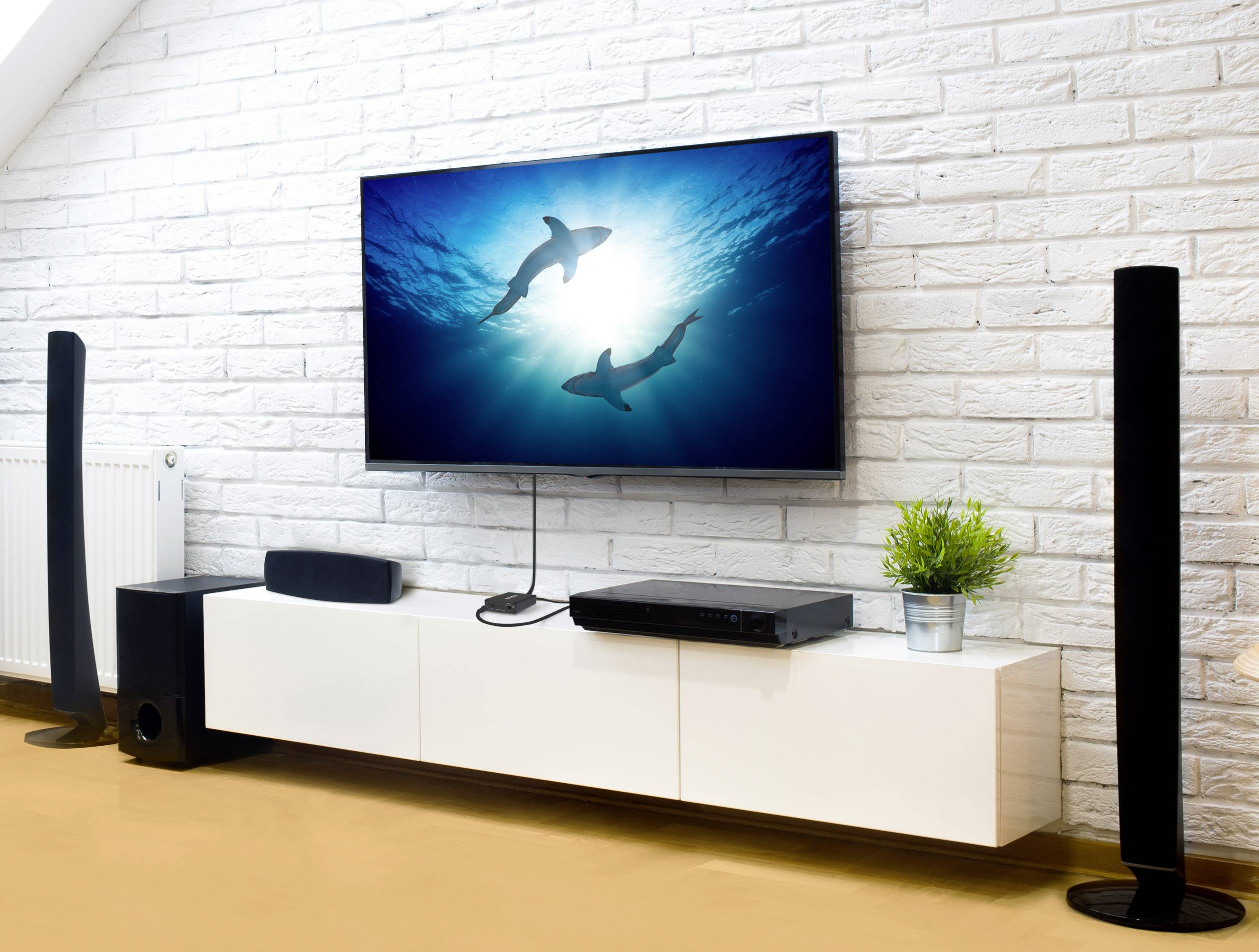 HDMI екстрактор, Toslink/оптичний, RCA/Cinch SpeaKa Professional SP-6710864, [1x HDMI роз'єм 