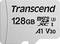 Karta microSD Transcend o pojemności 128 GB, klasa A1, V30, U3.