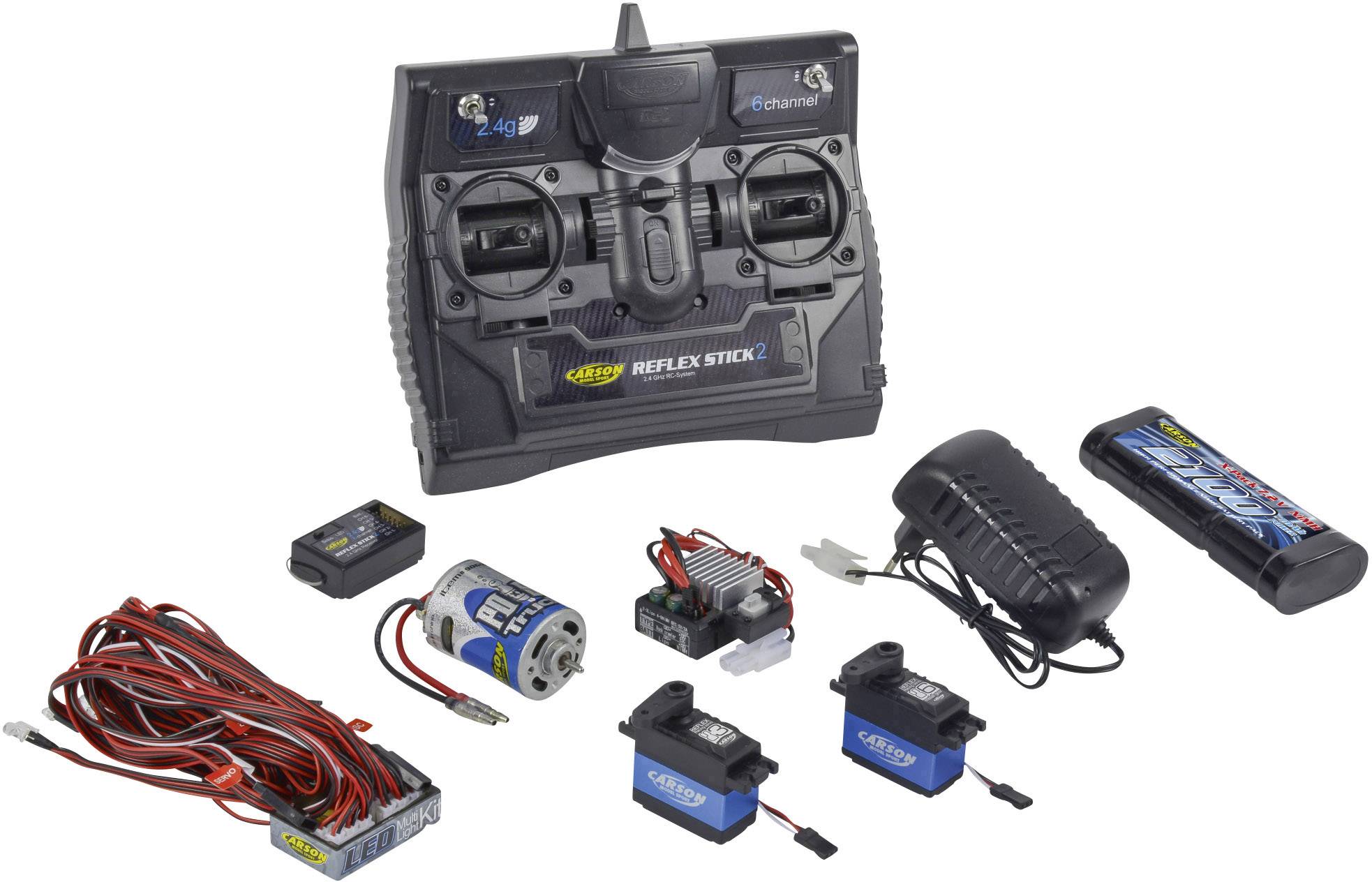 Пульт дистанційного керування Carson Modellsport Reflex Stick Truck-Set 500501015, 2,4 ГГц, кількість каналів: 6