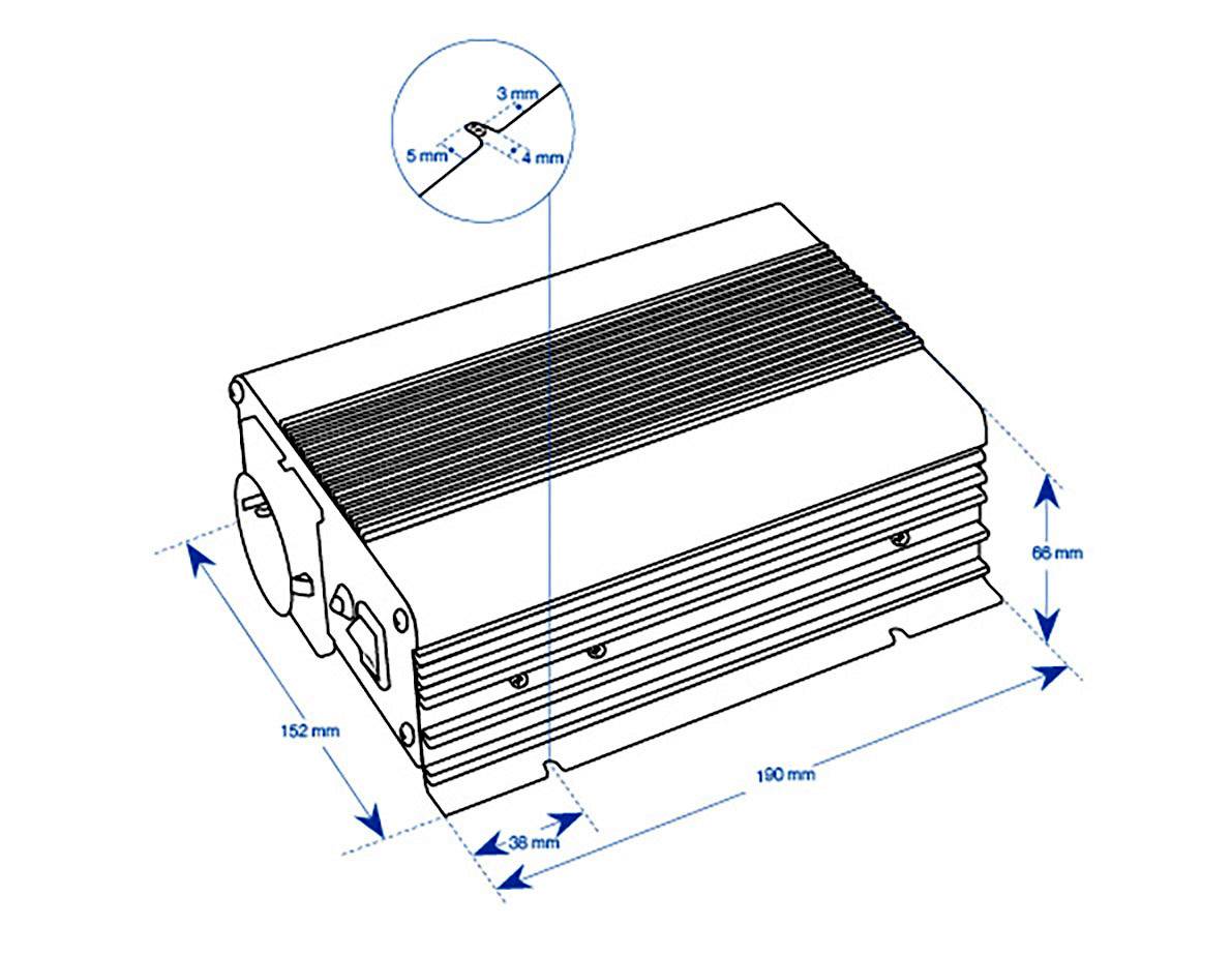 Автомобільний інвертор Mascot Battery 2284/24 2284 150 Вт