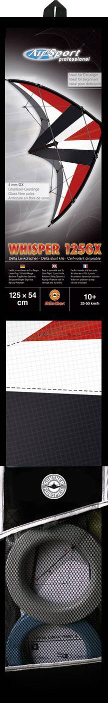 Спортивний кайт Günther Flugspiele Whisper 125 GX 1 шт.