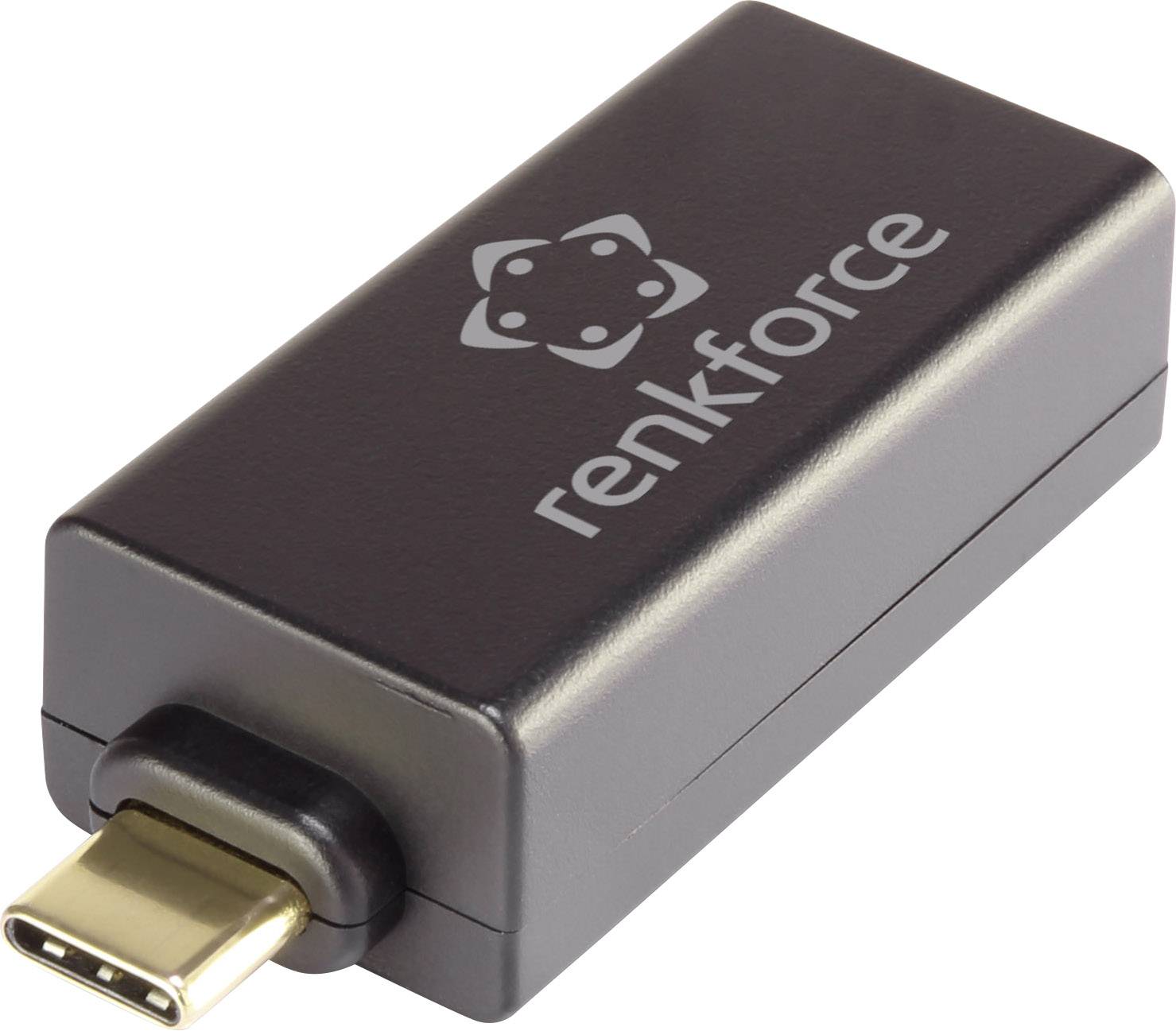 Мережевий адаптер Renkforce RF-3386050 1000 Мбіт/с USB-C® (USB 3.2 Gen 1), LAN (10/100/1000 Мбіт/с)