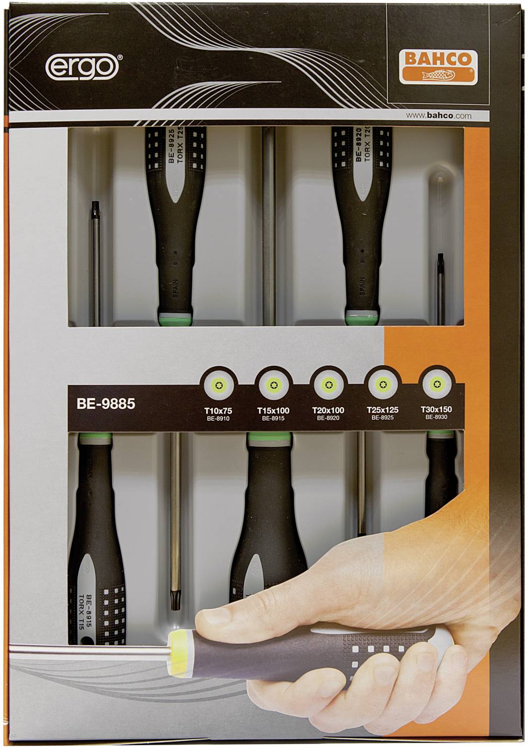 Набір викруток Bahco Ergo BE-9885