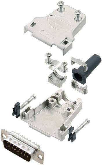 Amphenol L17DTZF09-RG+L717SDE09P Комплект роз'ємів D-Sub чоловічі, ряди: 2, контакти: 9, 180°, 1 шт.