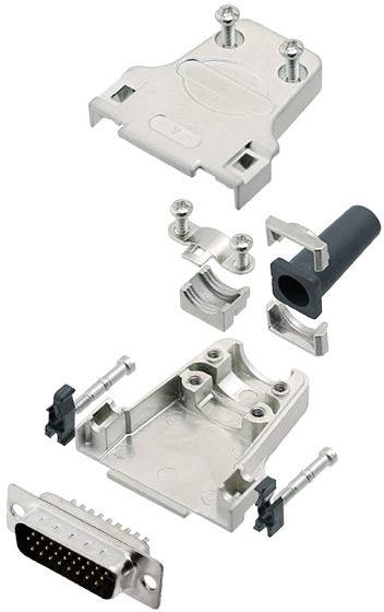 Amphenol L17DTZF15-RG+L717HDA26P Комплект роз'ємів D-Sub чоловічі 180° Кількість контактів: 26 Паяльна чашка 1 шт.