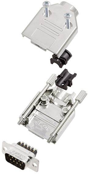 Amphenol L17DTPK-M-09+L717DE09PST Комплект роз'ємів D-Sub чоловічі 180° Кількість контактів: 9 гвинтові 1 шт.