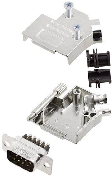Amphenol L17D45ZK09+L717DE09PST Комплект роз'ємів D-Sub чоловічого типу, ряди: 2, контакти: 9, 45°, 1 шт.